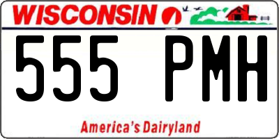 WI license plate 555PMH
