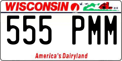 WI license plate 555PMM