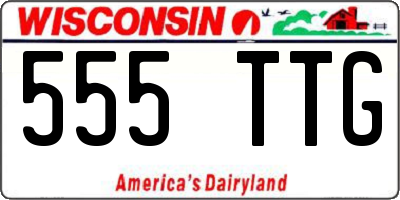 WI license plate 555TTG