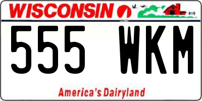 WI license plate 555WKM