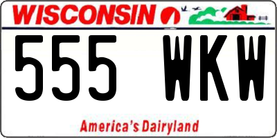WI license plate 555WKW