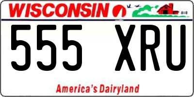 WI license plate 555XRU