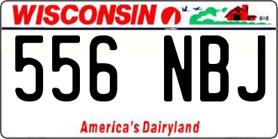 WI license plate 556NBJ