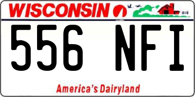 WI license plate 556NFI