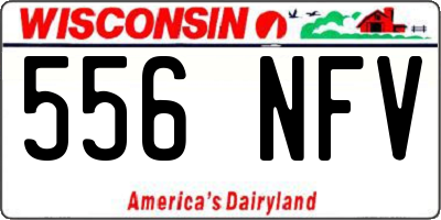 WI license plate 556NFV