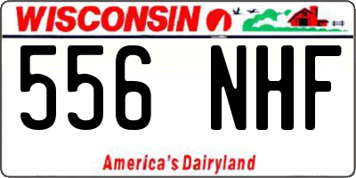 WI license plate 556NHF