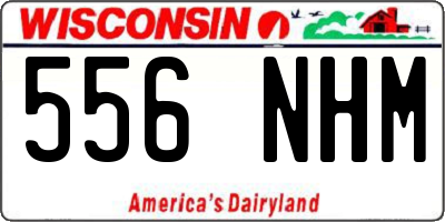 WI license plate 556NHM