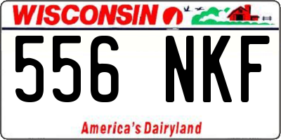 WI license plate 556NKF