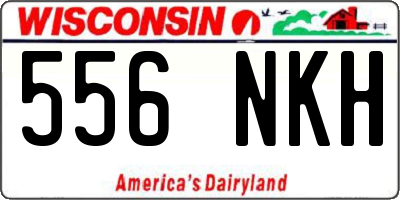 WI license plate 556NKH