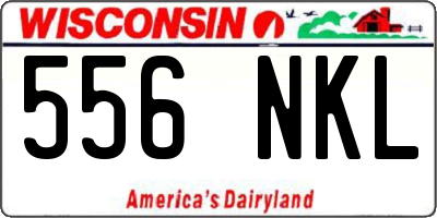 WI license plate 556NKL