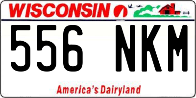 WI license plate 556NKM