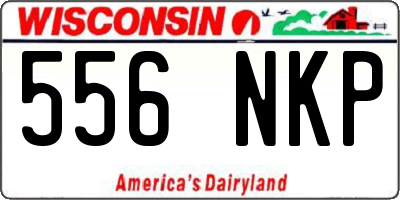WI license plate 556NKP