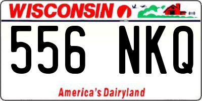 WI license plate 556NKQ