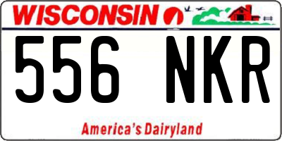 WI license plate 556NKR