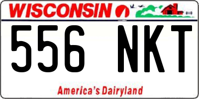 WI license plate 556NKT