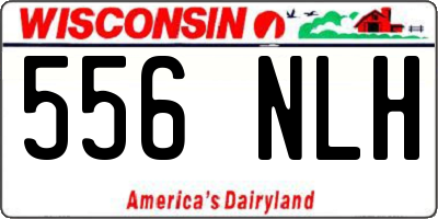 WI license plate 556NLH