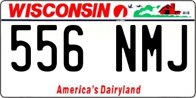 WI license plate 556NMJ