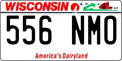 WI license plate 556NMO