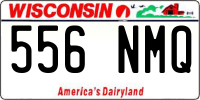 WI license plate 556NMQ