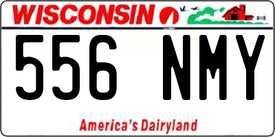 WI license plate 556NMY