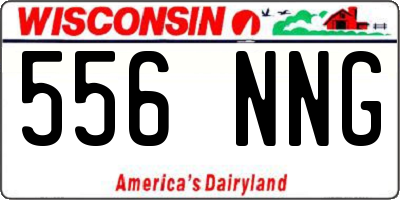WI license plate 556NNG
