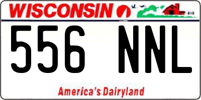 WI license plate 556NNL