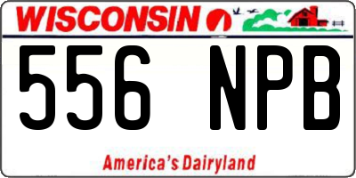 WI license plate 556NPB