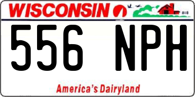 WI license plate 556NPH