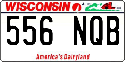 WI license plate 556NQB