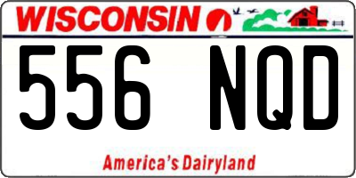 WI license plate 556NQD