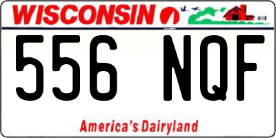 WI license plate 556NQF