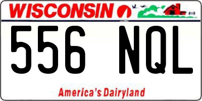 WI license plate 556NQL