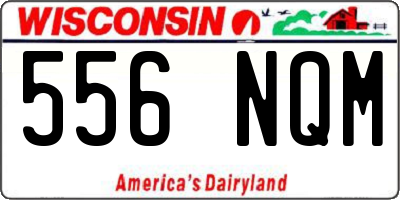 WI license plate 556NQM