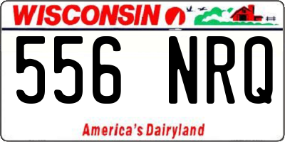 WI license plate 556NRQ