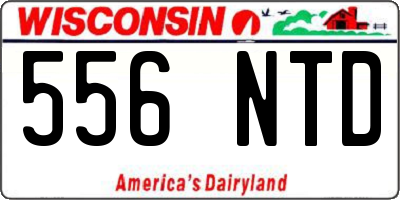 WI license plate 556NTD