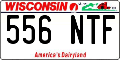 WI license plate 556NTF