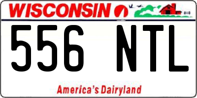 WI license plate 556NTL