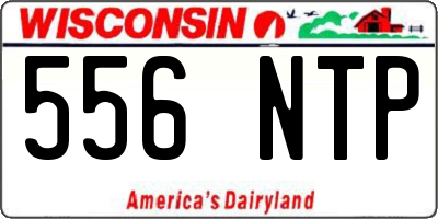WI license plate 556NTP