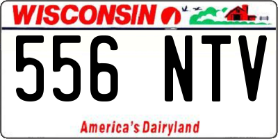 WI license plate 556NTV