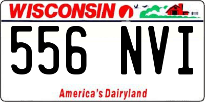 WI license plate 556NVI