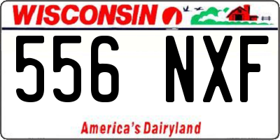 WI license plate 556NXF
