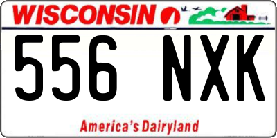 WI license plate 556NXK