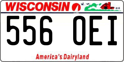 WI license plate 556OEI