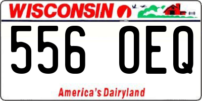 WI license plate 556OEQ