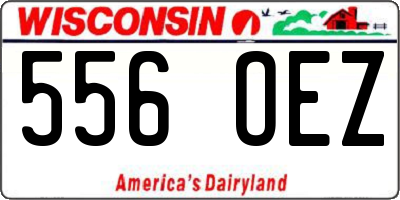 WI license plate 556OEZ