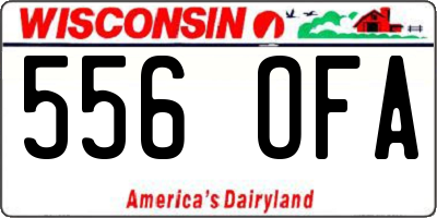 WI license plate 556OFA