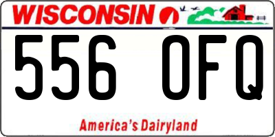 WI license plate 556OFQ
