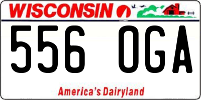 WI license plate 556OGA