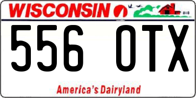 WI license plate 556OTX