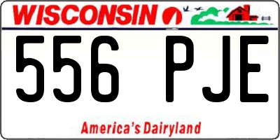 WI license plate 556PJE